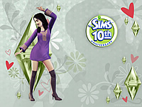 The Sims 10e Verjaardag wallpapers (Desktop)