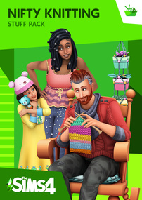 The Sims 4: Nifty Knitting Stuff Packshot Box Art