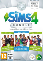 The Sims 4: Bundle Pack #5 (Parenthood, Vintage Glamour Stuff, Bowling Night Stuff) packshot box art