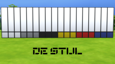 De Stijl Walls for The Sims 4