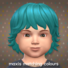 Maxis Matching Medium Wavy Hairdo for Toddlers