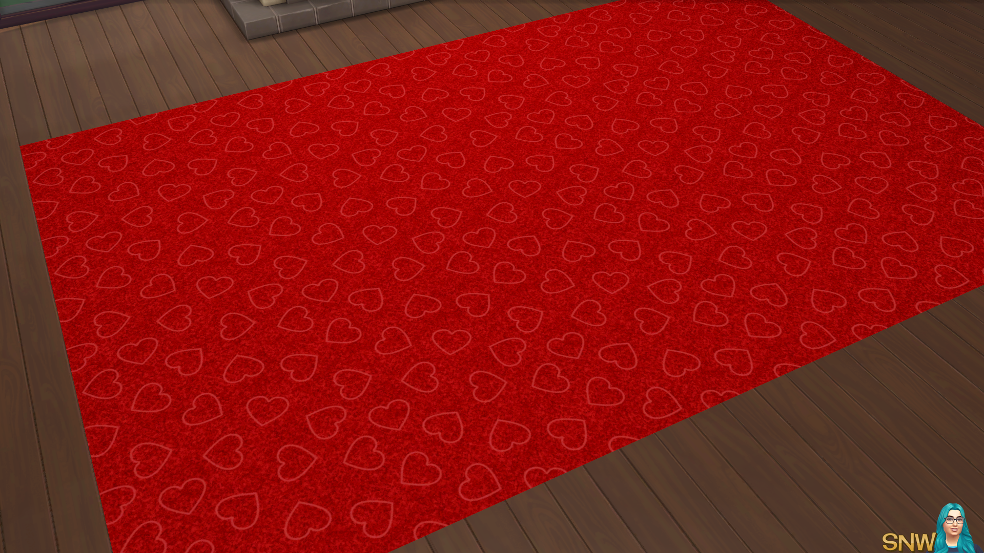 Valentine&#039;s Day 2018 / Love Carpets #7 (Hearts - Outline - Small - Light)