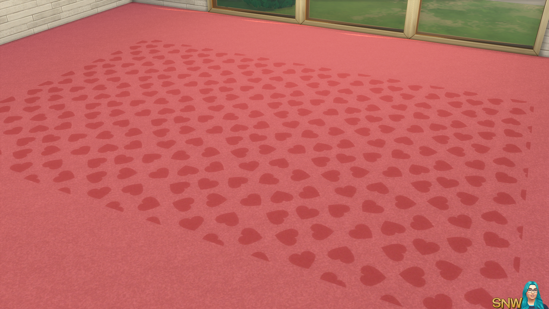 Valentine&#039;s Day 2018 / Love Carpets #8 (Hearts - Full - Small - Dark)