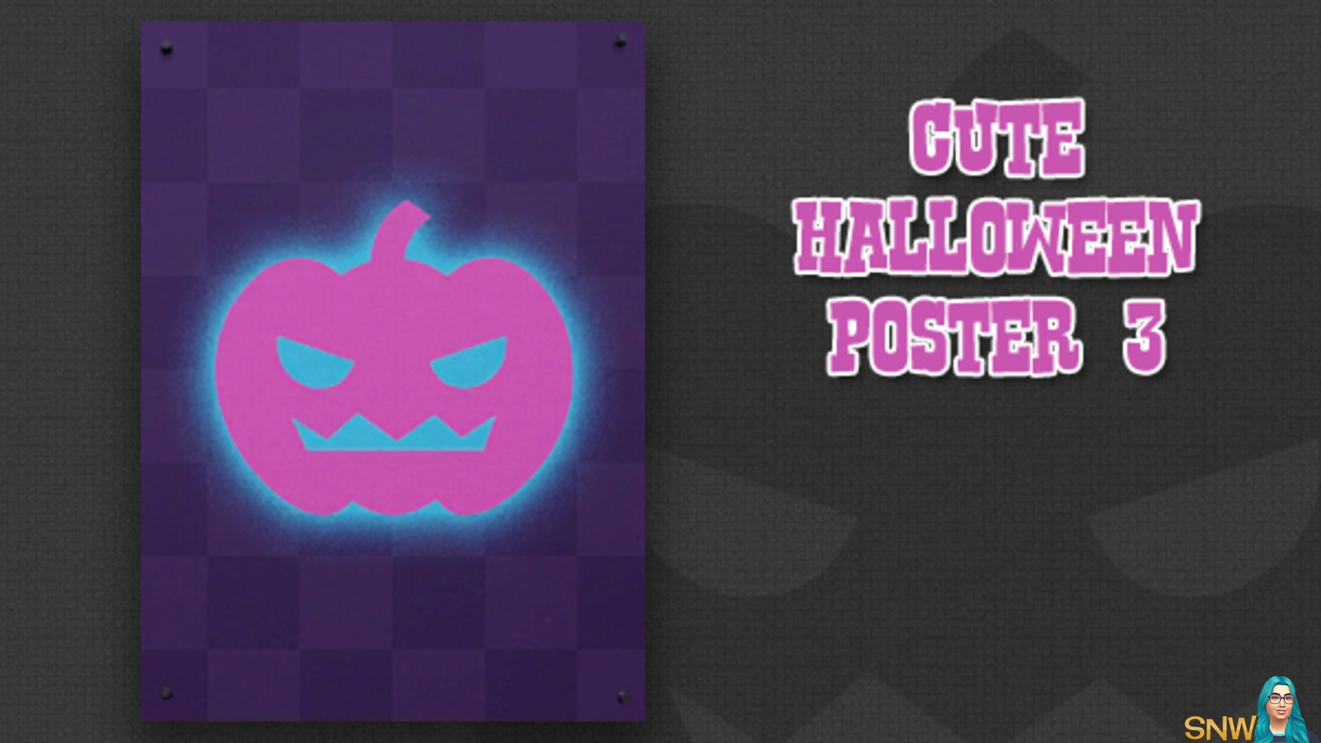 Cute Halloween poster #3 (Pumpkin)