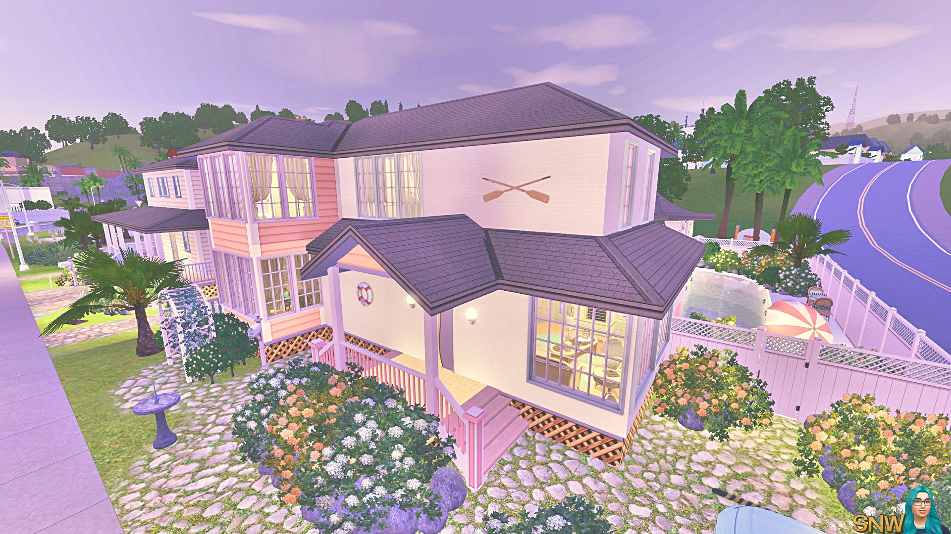 Minty &amp; Peach Beach House