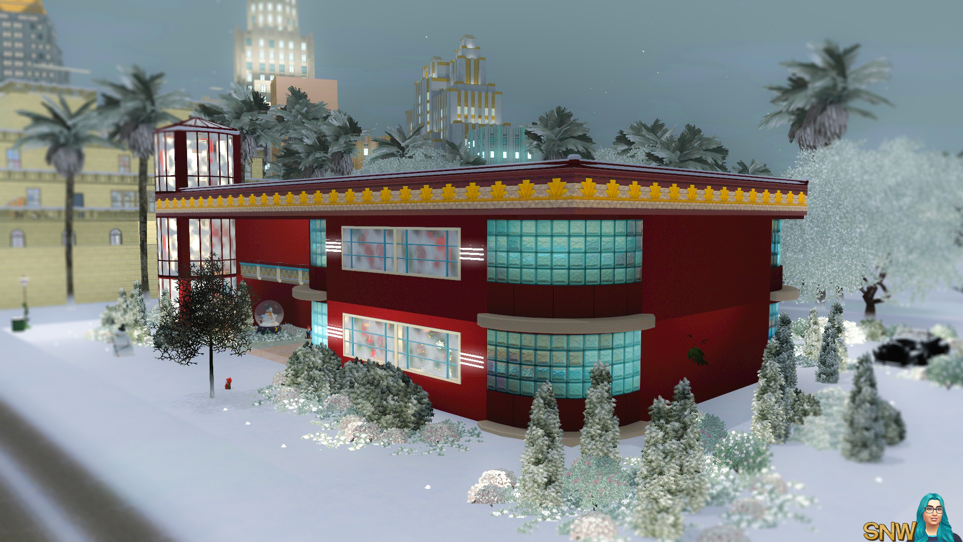 Christmas Art Deco House