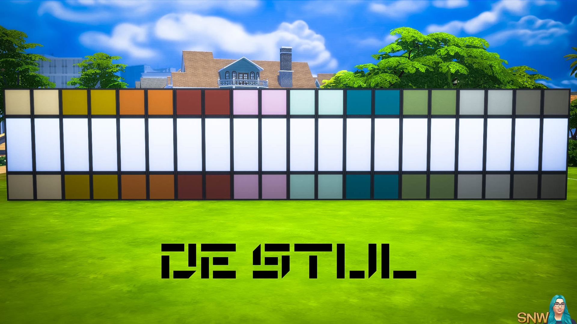 De Stijl MCM Wall Panels (Top and Bottom) #4