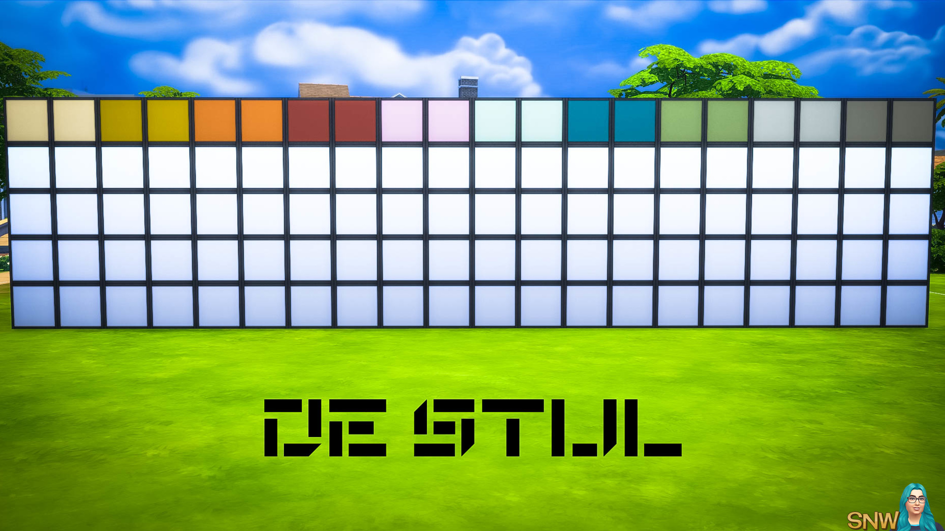 De Stijl MCM Wall Panels Blocks (Top) #8