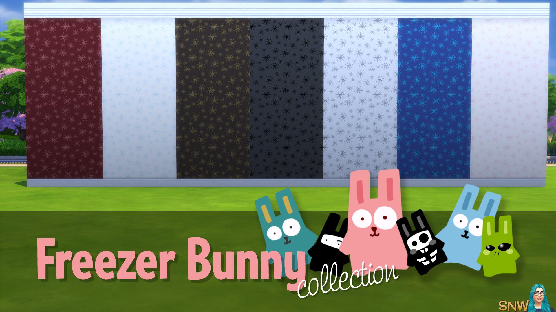 Freezer Bunny Collection: Starburst Wallpapers