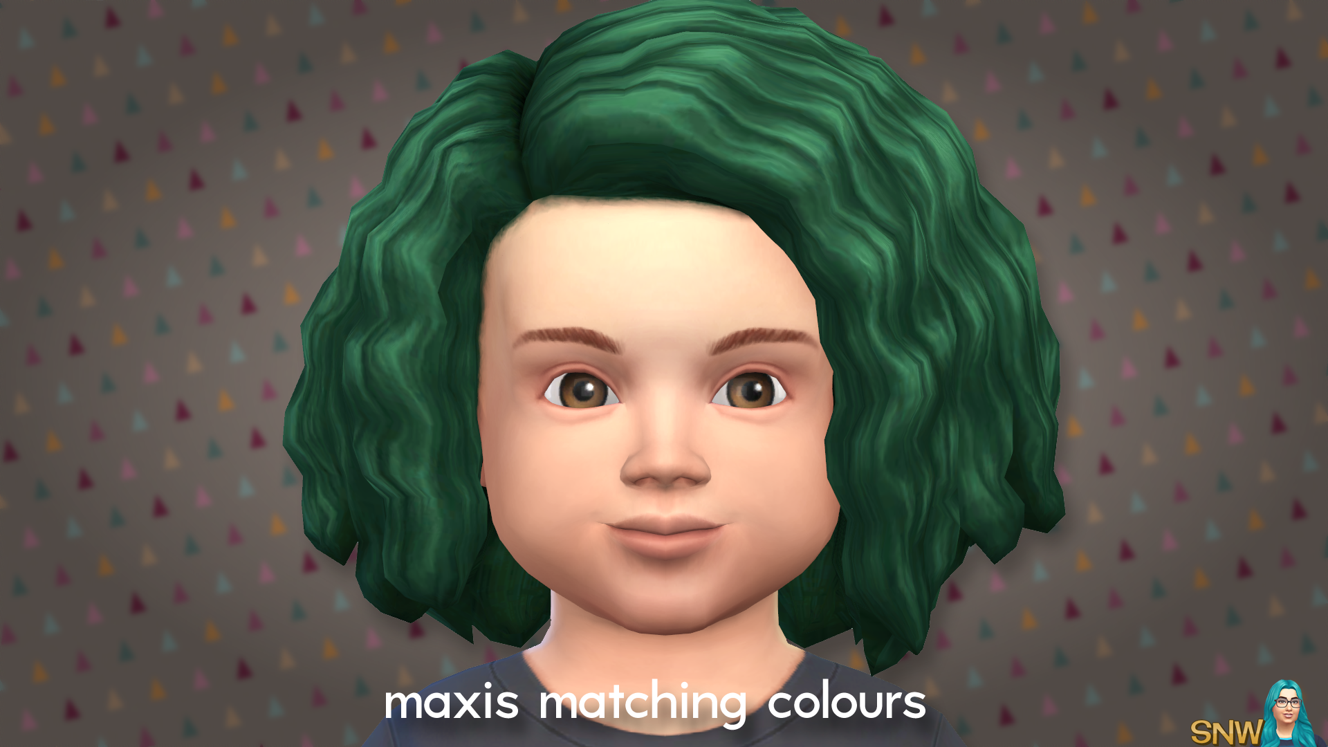 Maxis Matching Twist-out Hairdo for Toddlers