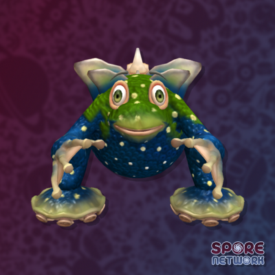 The Froggurrr Spore Creature by Rosana at SporeNetwork