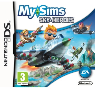 MySims SkyHeroes DS box art packshot