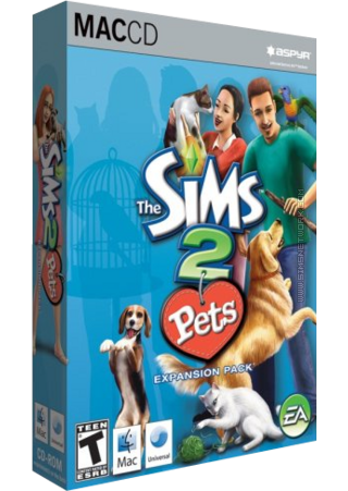 The Sims 2: Pets for Mac box art packshot