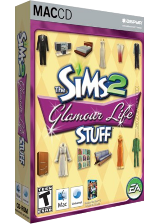 The Sims 2: Glamour Life Stuff for Mac box art packshot