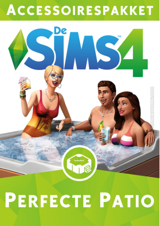 De Sims 4: Perfecte Patio Accessoires old packshot cover box art