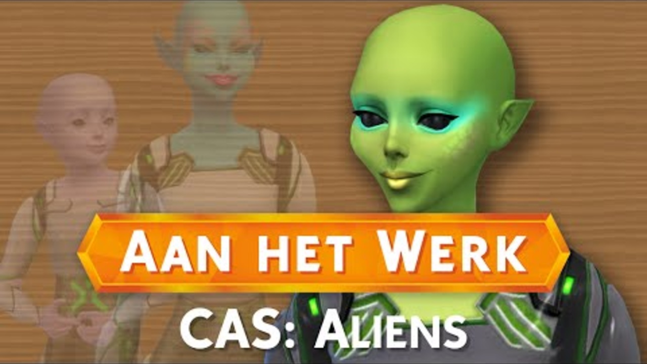 Sims 4: Aan het Werk - CAS: Aliens